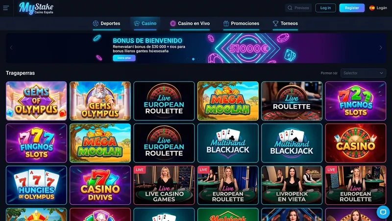 MyStake Casino España — análisis completo 2026